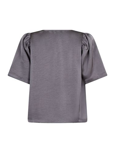 Blusar/Skjortor - Largo Heavy Satin blouse – Dark grey